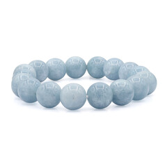 Brazalete en plata con Ágata de lazo azul