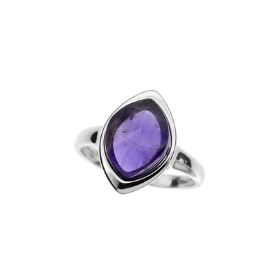 Anillo en plata con Amatista (dagen)