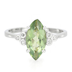 Anillo en plata con Topacio Kiwi