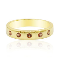 Anillo en plata con Zafiro naranja