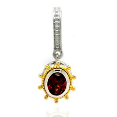 Colgante en plata con Granate de Mozambique (Dallas Prince Designs)