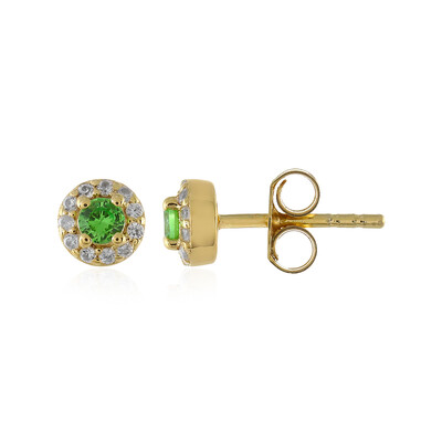 Pendientes en plata con Tsavorita