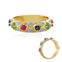 Anillo en plata con Esmeralda de Socoto