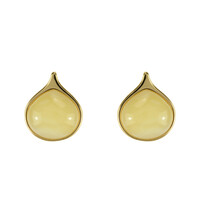 Pendientes en plata con Ámbar báltico