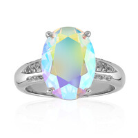 Anillo en plata con Cuarzo Rayo de luna