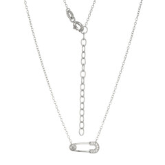 Collar en plata con Zircón (Adela Silber)