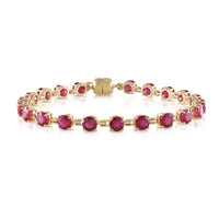Brazalete en plata con Rubí de Madagascar
