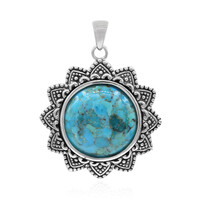 Colgante en plata con Turquesa azul del Mohave Kingman (Art of Nature)