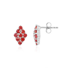 Pendientes en plata con Rubí de Tanzania