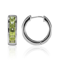 Pendientes en plata con Peridoto