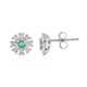 Pendientes en plata con Esmeralda de Colombia