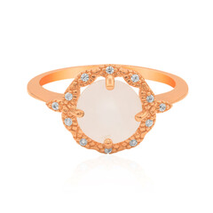 Anillo en plata con Cuarzo rosa