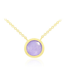 Collar en plata con Jade lavanda