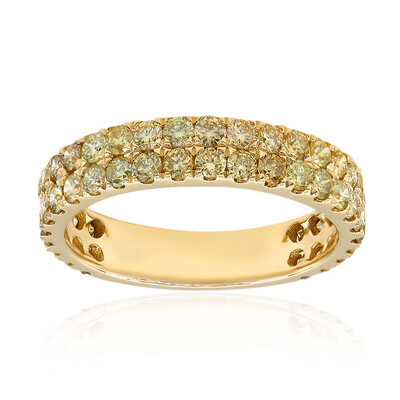 Anillo en oro con Diamante fancy SI2 (CIRARI)