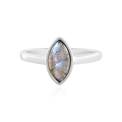 Anillo en plata con Labradorita
