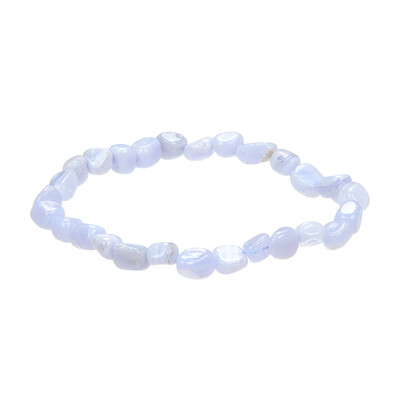 Brazalete con Ágata de lazo azul
