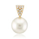 Colgante en oro con Perla blanca del mar del sur (Michelle Albala)