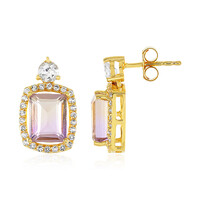 Pendientes en plata con Ametrino