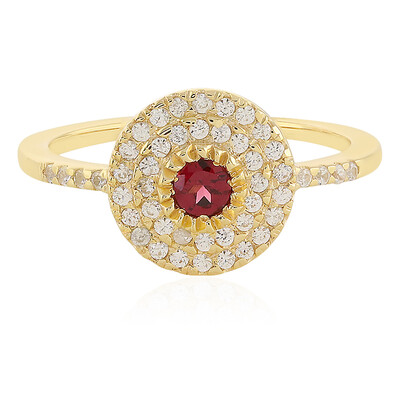 Anillo en plata con Espinela roja noble