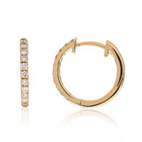 Pendientes en oro con Diamante limpio a lupa F (LUCENT DIAMONDS)