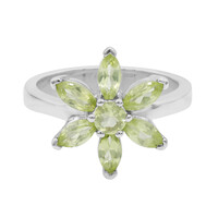 Anillo en plata con Peridoto