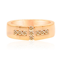 Anillo en oro con Diamante rosa de Francia de Argyle SI1
