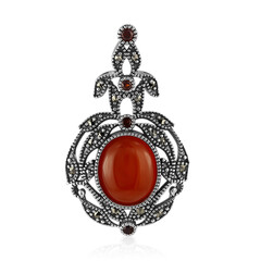 Colgante en plata con Ágata roja (Annette classic)