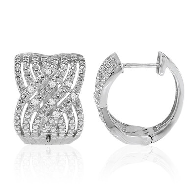 Pendientes en plata con Diamante I3 (I)