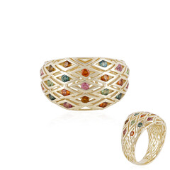 Anillo en oro con Indicolita (Ornaments by de Melo)