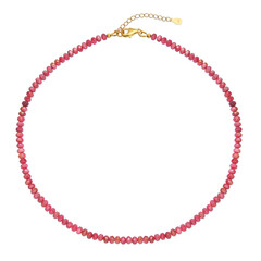 Collar en plata con Rodonita