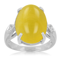 Anillo en plata con Aragonita de Capillitas