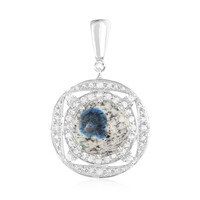 Colgante en plata con Azurita de K2