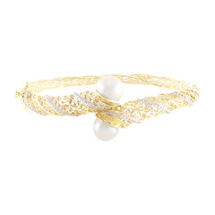 Brazalete en oro con Perla Freshwater (Ornaments by de Melo)