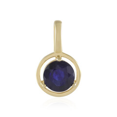 Colgante en plata con Zafiro azul de Madagascar
