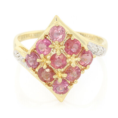 Anillo en oro con Zafiro Padparascha no calentado (AMAYANI)