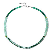 Collar en plata con Hematita dorada