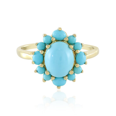 Anillo en plata con Turquesa bella durmiente