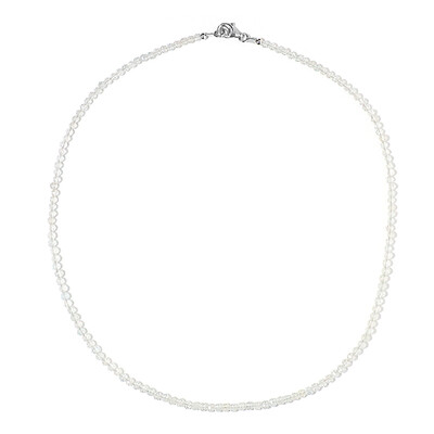 Collar en plata con Topacio blanco