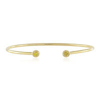 Brazalete en plata con Diamante amarillo VS1