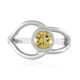 Anillo en plata con Berilo amarillo