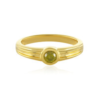 Anillo en plata con Diamante amarillo I4