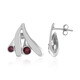 Pendientes en plata con Rubí de Madagascar (de Melo)