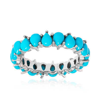 Anillo en plata con Turquesa bella durmiente