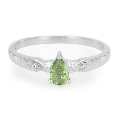 Anillo en plata con Turmalina cromada