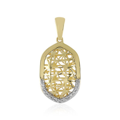 Colgante en oro con Diamante I4 (J) (Ornaments by de Melo)