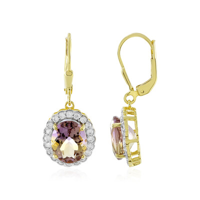 Pendientes en plata con Ametrino