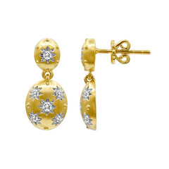 Pendientes en oro con Diamante SI1 (G)