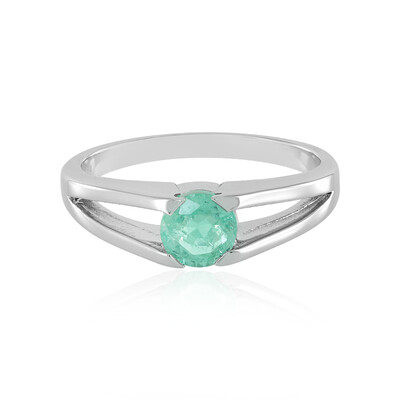 Anillo en plata con Esmeralda de Colombia