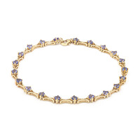 Brazalete en oro con Tanzanita AAA