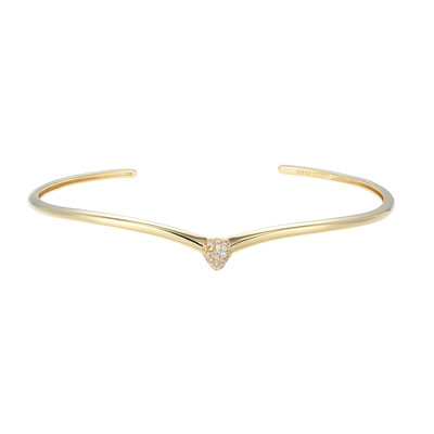 Brazalete en plata con Zircón (Adela Silber)
